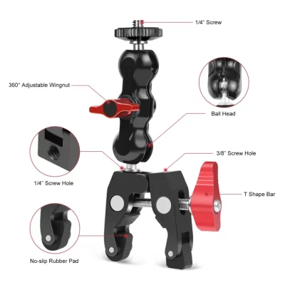 Multi-function Magic Arm Ball Mount Clamp - Image 2